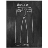 Mish Mash Mens Flex Active 1987 Straight Leg Mid Denim Jeans Northern