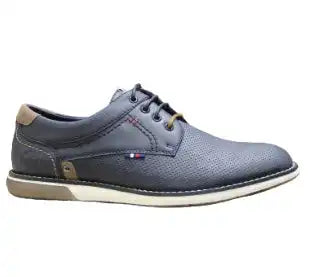 Ninety78 Mens Pepper Punched Casual Shoes Navy Northern Ireland