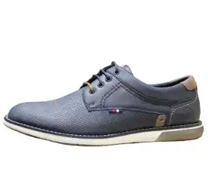 Ninety78 Mens Pepper Punched Casual Shoes Navy Northern Ireland