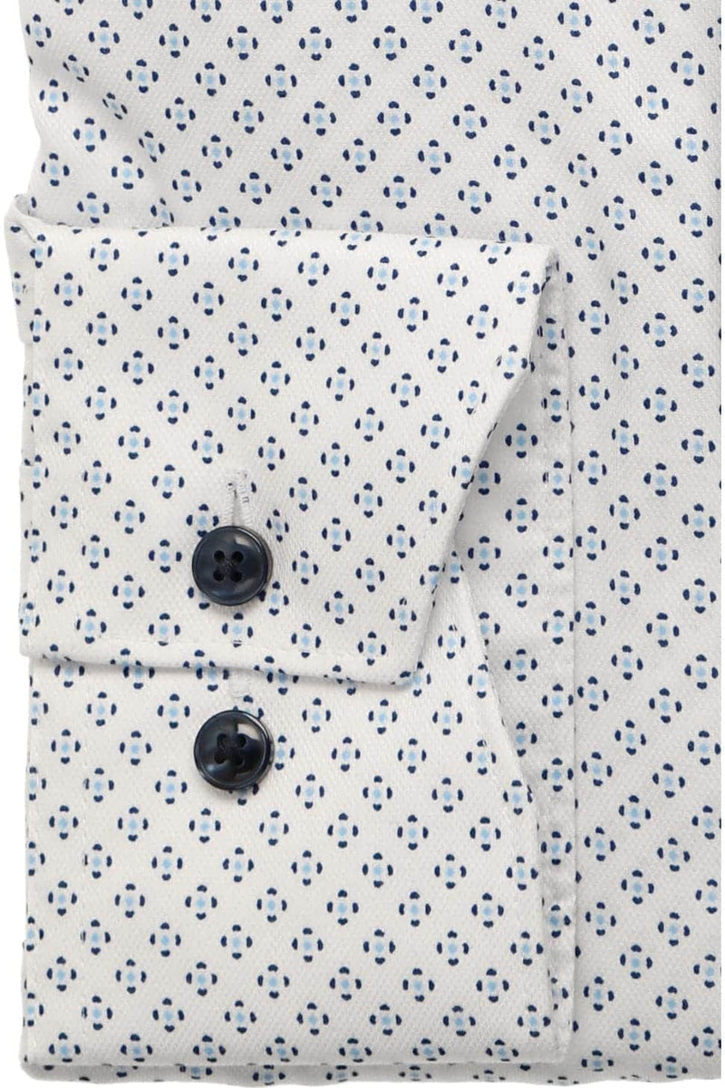 Olymp Comfort Fit Dress Shirt 1064/84/00 White Printed Northern