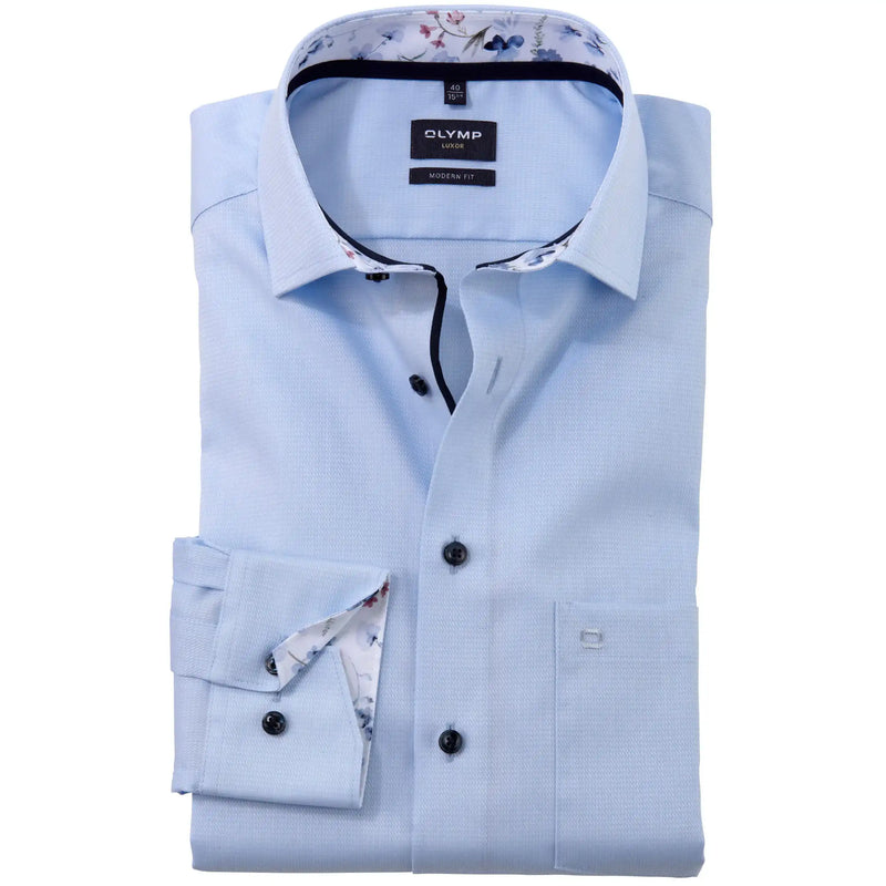 Olymp Luxor Modern Fit Shirt 1206-74-11 Blue Northern Ireland Belfast