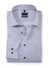 Olymp Men’s Dress Shirt Modern Fit 1320/34/22 White Dot Print