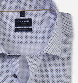 Olymp Men’s Dress Shirt Modern Fit 1320/34/22 White Dot Print