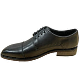 Passage Leather Formal Derby Shoes - Black