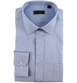 Peter England Long Sleeve Formal Shirt Regular Fit - Light Blue