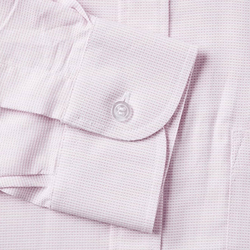 Rael Brook Long Sleeve Micro Dooby Shirt & Tie Set - Pink