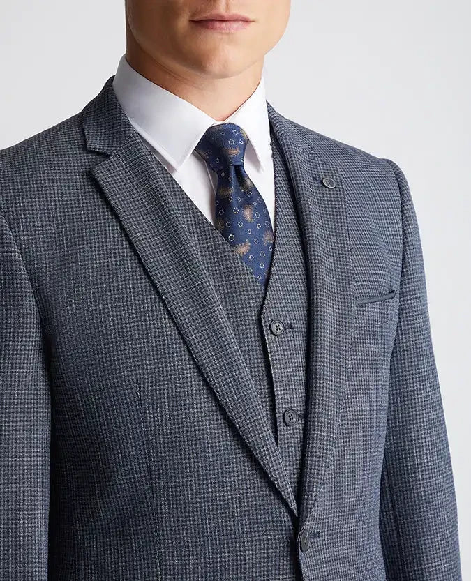 Remus Uomo 12227/28 Palucci Tapered Fit Mix & Match Suit Navy Check