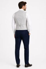 Remus Uomo DB Waistcoat Rino Light Grey Northern Ireland Belfast