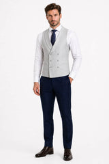 Remus Uomo DB Waistcoat Rino Light Grey Northern Ireland Belfast