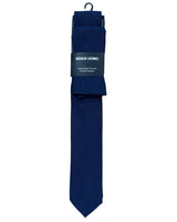 Remus Uomo Linen Tie & Pocket Square Set Navy Northern Ireland Belfast