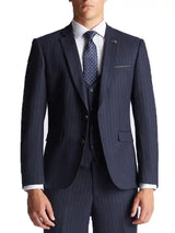 Remus Uomo Mens Palucci 3 Piece Suit 32251/78 Navy Pinstripe Northern