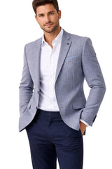 Remus Uomo Men’s Palucci Blazer Jacket 12198/26 Navy/Grey Northern