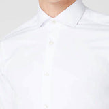 Remus Uomo Tapered Fit Cotton Stretch Shirt White - Shirts &