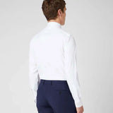 Remus Uomo Tapered Fit Cotton Stretch Shirt White - Shirts &