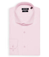 Remus Uomo Men’s Tapered Fit Cotton Stretch Shirt Pink Ballynahinch