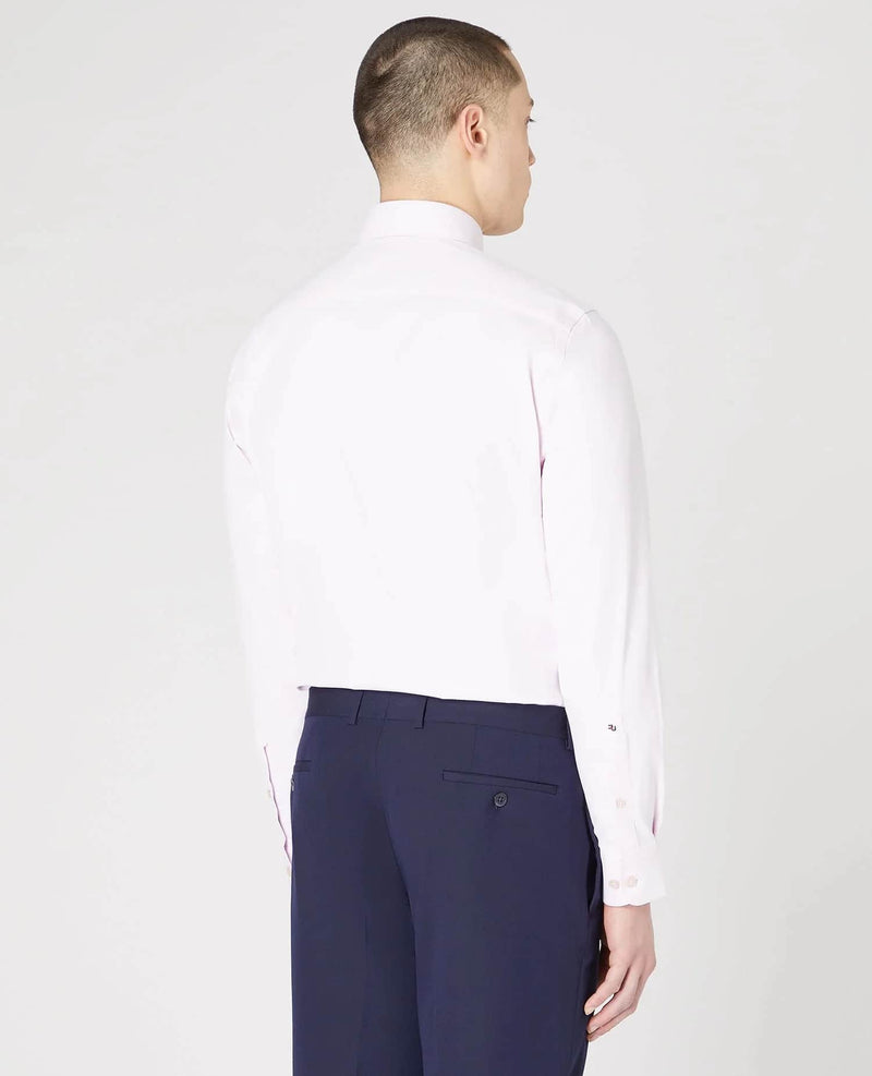 Remus Uomo Men’s Tapered Fit Cotton Stretch Shirt 18626-61 Pink