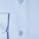 Remus Uomo Men’s Tapered Fit Cotton Stretch Shirt Light Blue