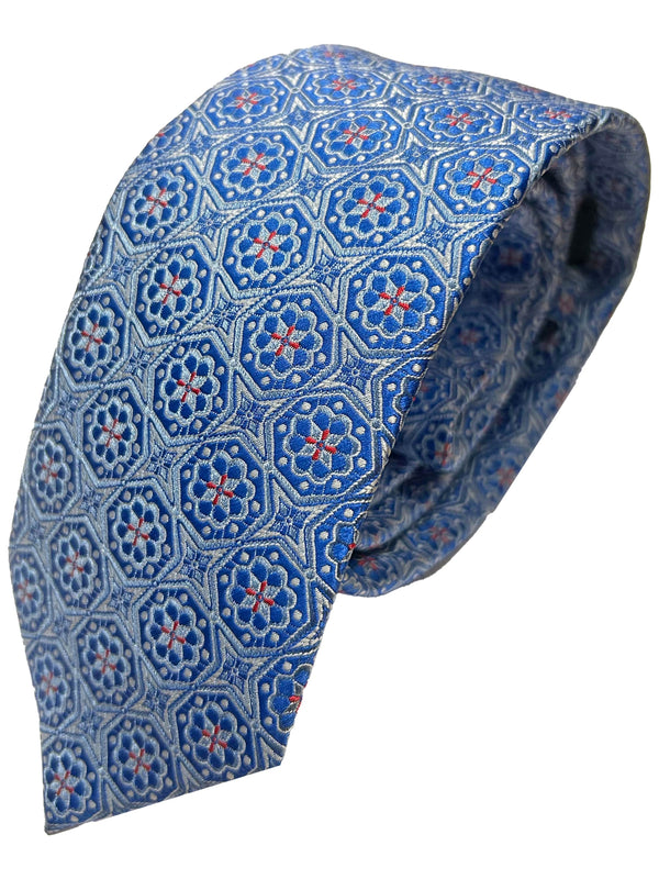 Remus Uomo Mens Tie & Pocket Square Set TP4862-22 Light Blue Northern