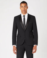 Remus Uomo Tapered Fit Paco Tuxedo Jacket 12163/00 Black