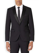 Remus Uomo Men’s Tuxedo Jacket Tapered Fit Paco 12163/00 Black