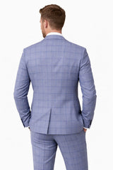 Remus Uomo Pablo 2 Piece Suit Blue Check Northern Ireland Belfast