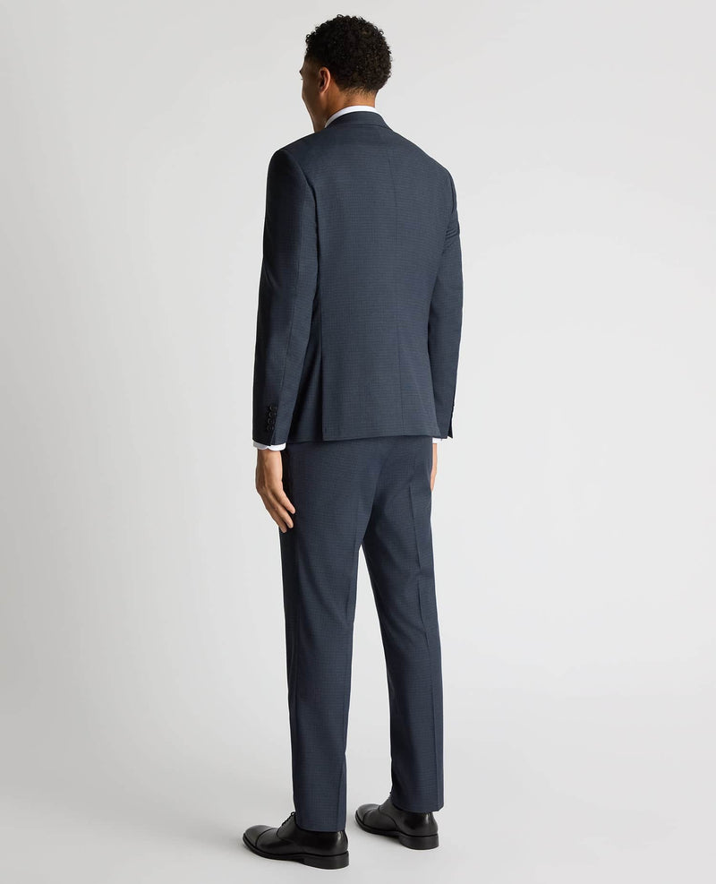 Remus Uomo Peppe Mix & Match Tapered Fit Suit Navy Check Northern