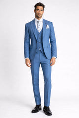 Remus Uomo Suit Massa 3 Piece Mix & Match Blue Northern Ireland