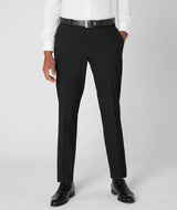 Remus Uomo Tapered Fit Formal Trousers Black