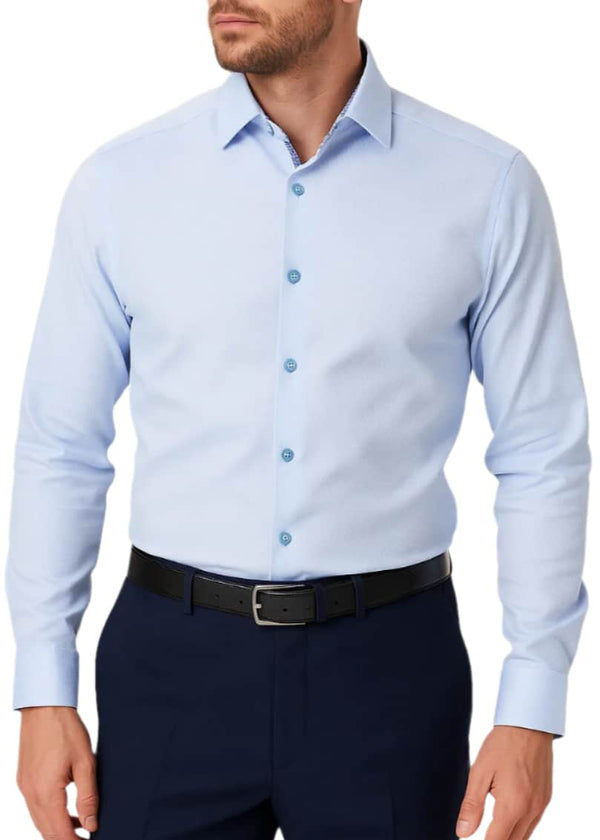 Remus Uomo Shirt Blue Tapered Fit