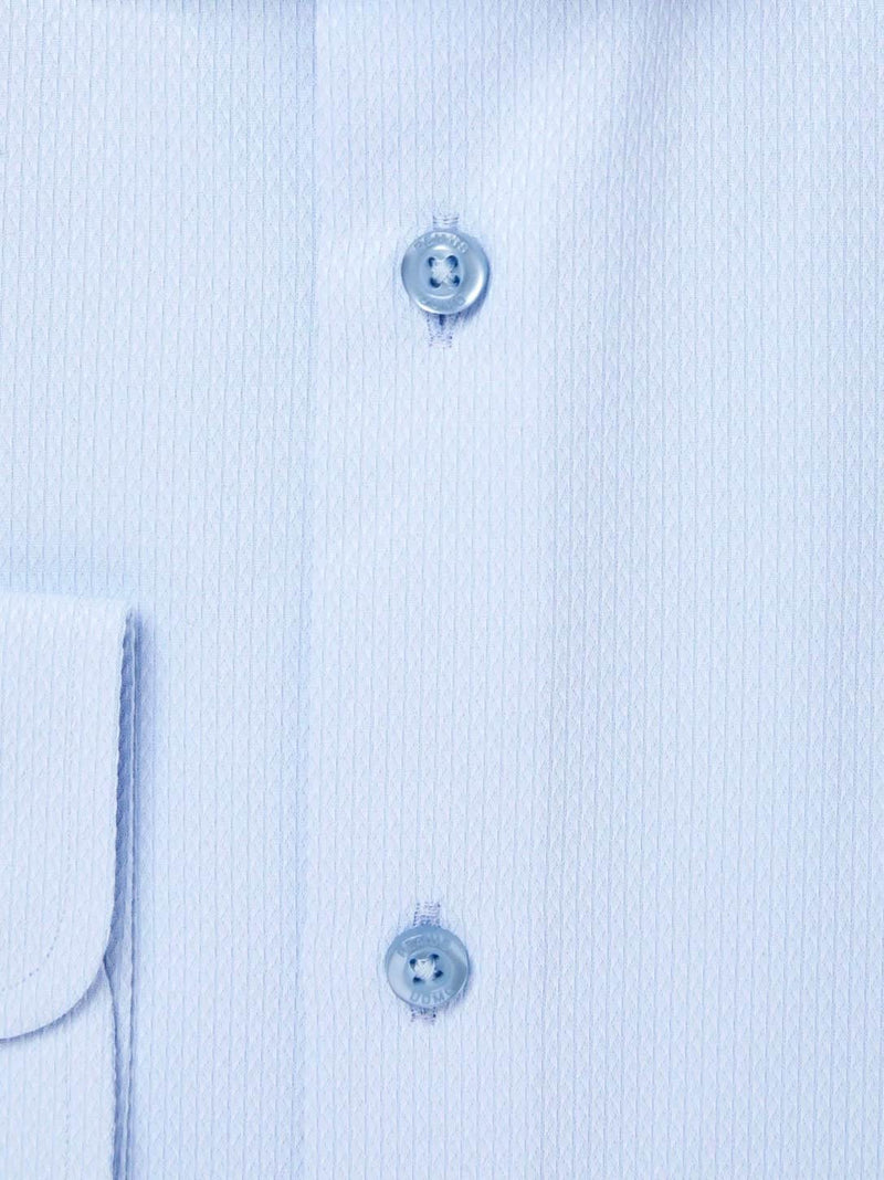 Remus Uomo Tapered Fit Long Sleeve Formal Shirt Light Blue Northern