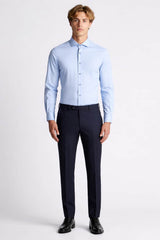Remus Uomo Tapered Fit Stretch Dess Shirt 18626/23 Blue Northern