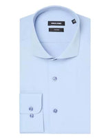 Remus Uomo Tapered Fit Stretch Dess Shirt 18626/23 Blue Northern
