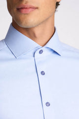 Remus Uomo Tapered Fit Stretch Dess Shirt 18626/23 Blue Northern