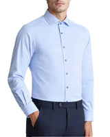 Remus Uomo Tapered Fit Stretch Dess Shirt 18626/23 Blue Northern