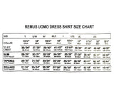 Remus Uomo Tapered Fit Stretch Formal Shirt Navy Northern Ireland