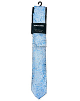 Remus Uomo Tie & Pocket Square Set Light Blue Northern Ireland Belfast