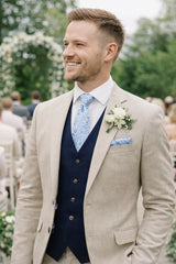 Remus Uomo Tie & Pocket Square Set Light Blue Northern Ireland Belfast