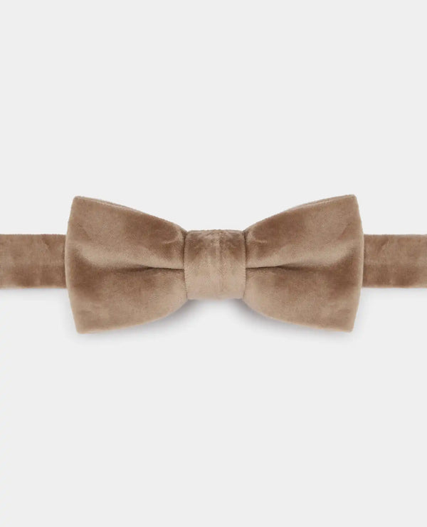 Remus Uomo Velvet Bow Tie Champagne Beige Northern Ireland Belfast