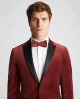 Remus Uomo Velvet Bow Tie Red Northern Ireland Belfast
