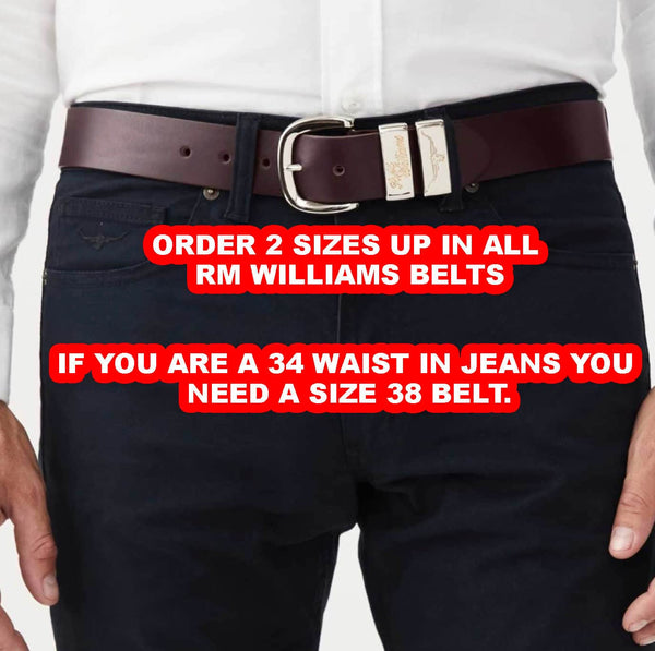 RM Williams 1 1/2 Inch Traditional Belt Chestnut Northern Ireland