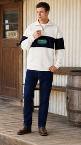 RM Williams 90s Logo 1/4 Zip Sweatshirt Northern Ireland Belfast
