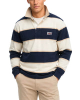 RM Williams Balmain Stripe Rugby Top Ecru/Navy Northern Ireland