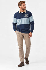 RM Williams Blyth Rugby Top Worker Blue Northern Ireland Belfast