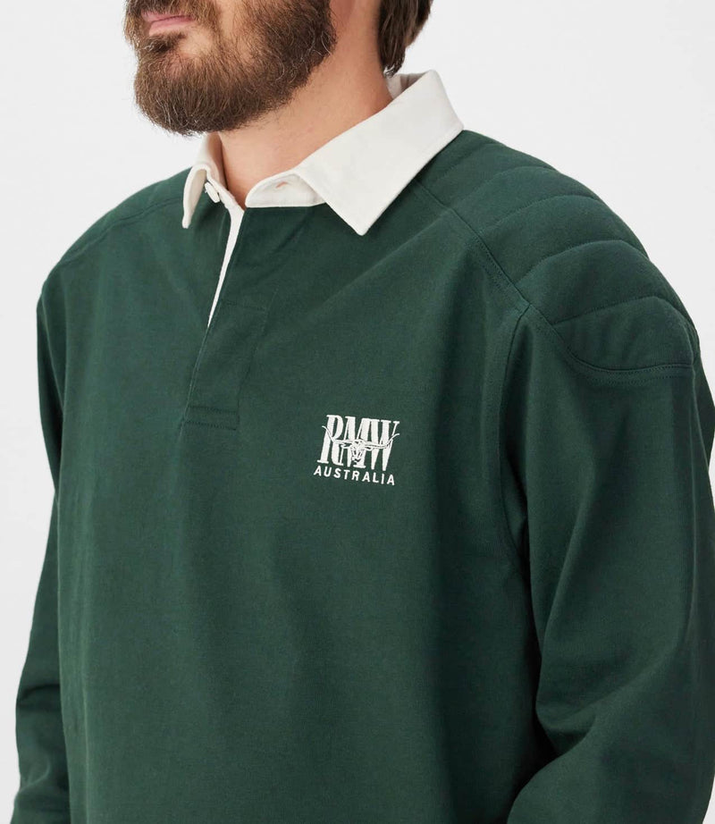 RM Williams Classic RMW Rugby Top Pine Green Northern Ireland Belfast