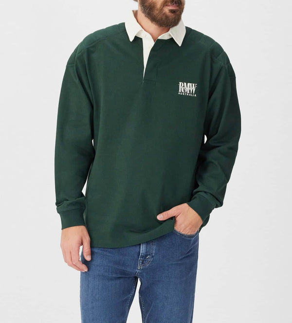 RM Williams Classic RMW Rugby Top Pine Green Northern Ireland Belfast