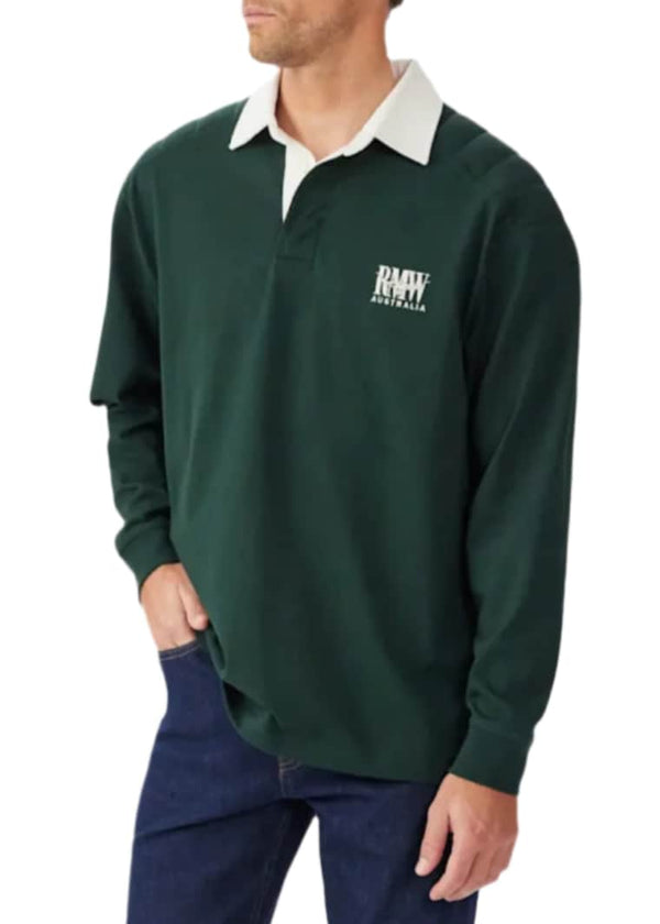 RM Williams Classic RMW Rugby Top Pine Green Northern Ireland Belfast