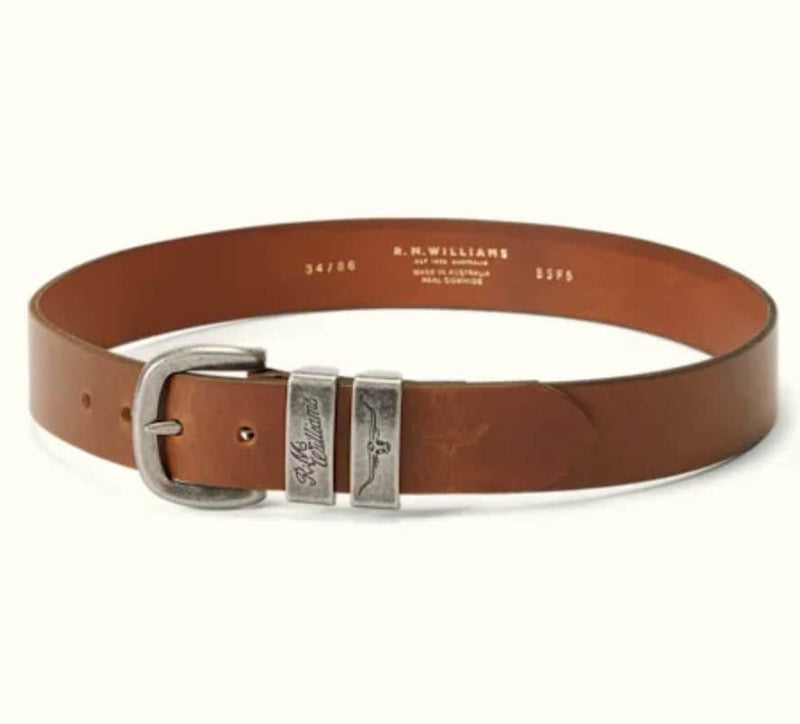 RM Williams Drover Belt Caramel/Silver Northern Ireland Belfast