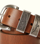 RM Williams Drover Belt Caramel/Silver Northern Ireland Belfast