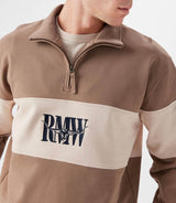 RM Williams Heritage 1/4 Zip Sweatshirt Mud Northern Ireland Belfast