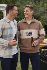 RM Williams Heritage 1/4 Zip Sweatshirt Mud Northern Ireland Belfast